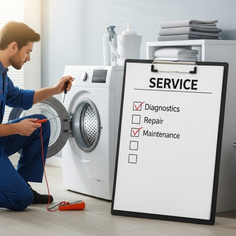 Difference Between Washing Machine Repair and Service