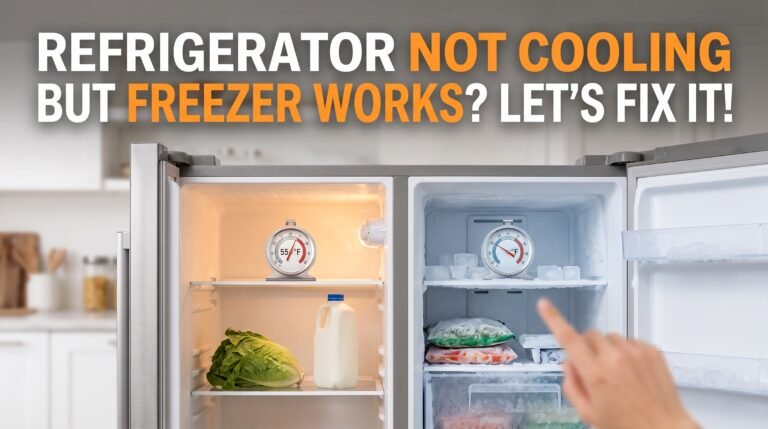 Refrigerator Not Cooling But Freezer Works? Let's Fix It!